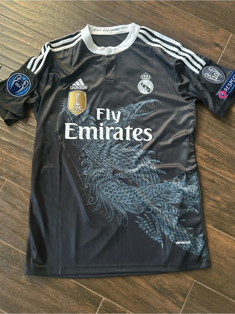 adidas Black and grey FIFA World Champions 2014 Football Jersey